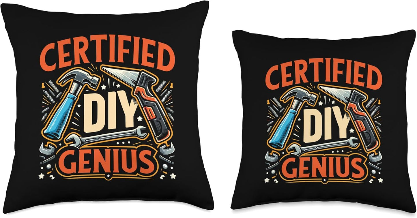 DIY Lovers Home Improvement Throw Pillow for DIY Enthusiasts