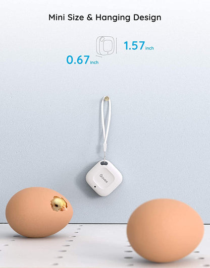 Govee Bluetooth Hygrometer Thermometer, Wireless Thermometer, Mini Humidity Sensor with Notification Alert, Data Storage and Export, 262 Feet Connecting Range