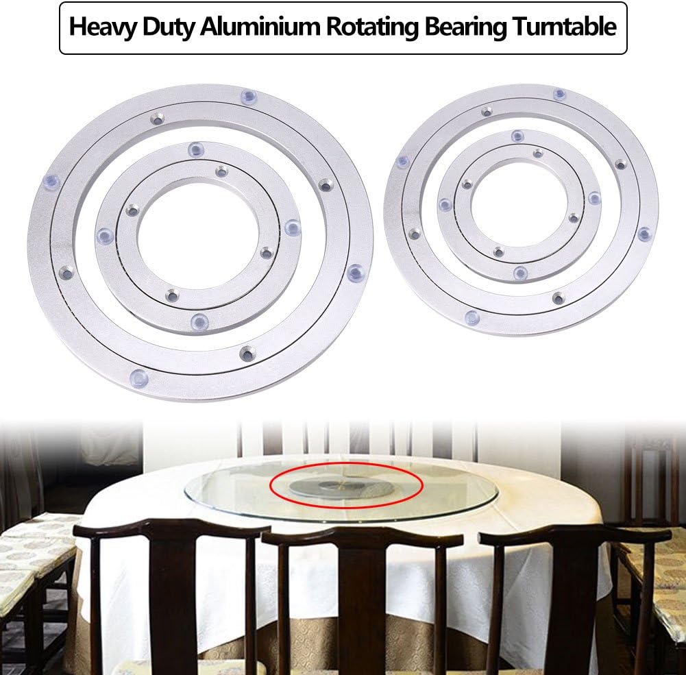 AUNMAS Heavy Duty Bar Stool with Smooth Rotating Plate, Aluminum Alloy Turntable for Dining Table Holder, Home