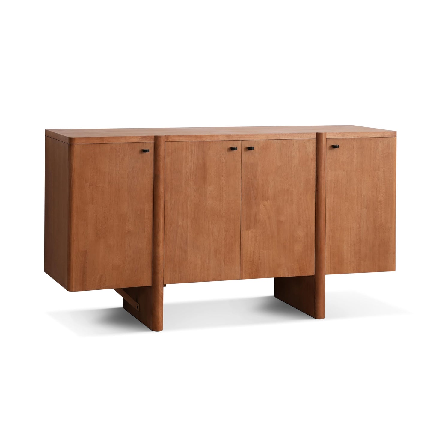 Christopher Knight Home Austen Retro Minimalist Wooden Storage Sideboard, Living Room Cupboard with Shelves, Dining Room/Kitchen Buffet Cabinet, Entryway Display Table, Home Office Credenza, Brown