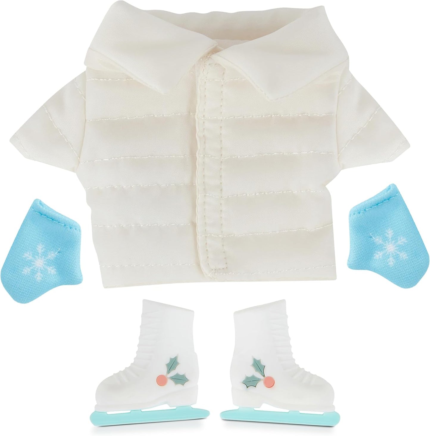 Martha Stewart Ski Jacket Expansion Pack - Ice Skates & Mittens for Elf Collectibles | Perfect Secret Santa Gift