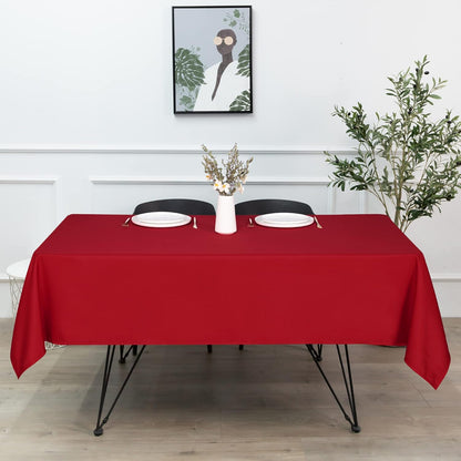 sancua Square Tablecloth, 54 x 54 Inch, Stain and Wrinkle Resistant Polyester for Dining