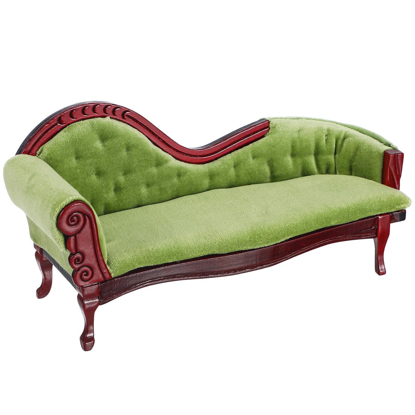 Gatuida Miniature Lounge Sofa Model Dollhouse Couch Furniture 1/12 Scale Mini Sofa for Dollhouse Decor Collectible Micro Furniture Accessory