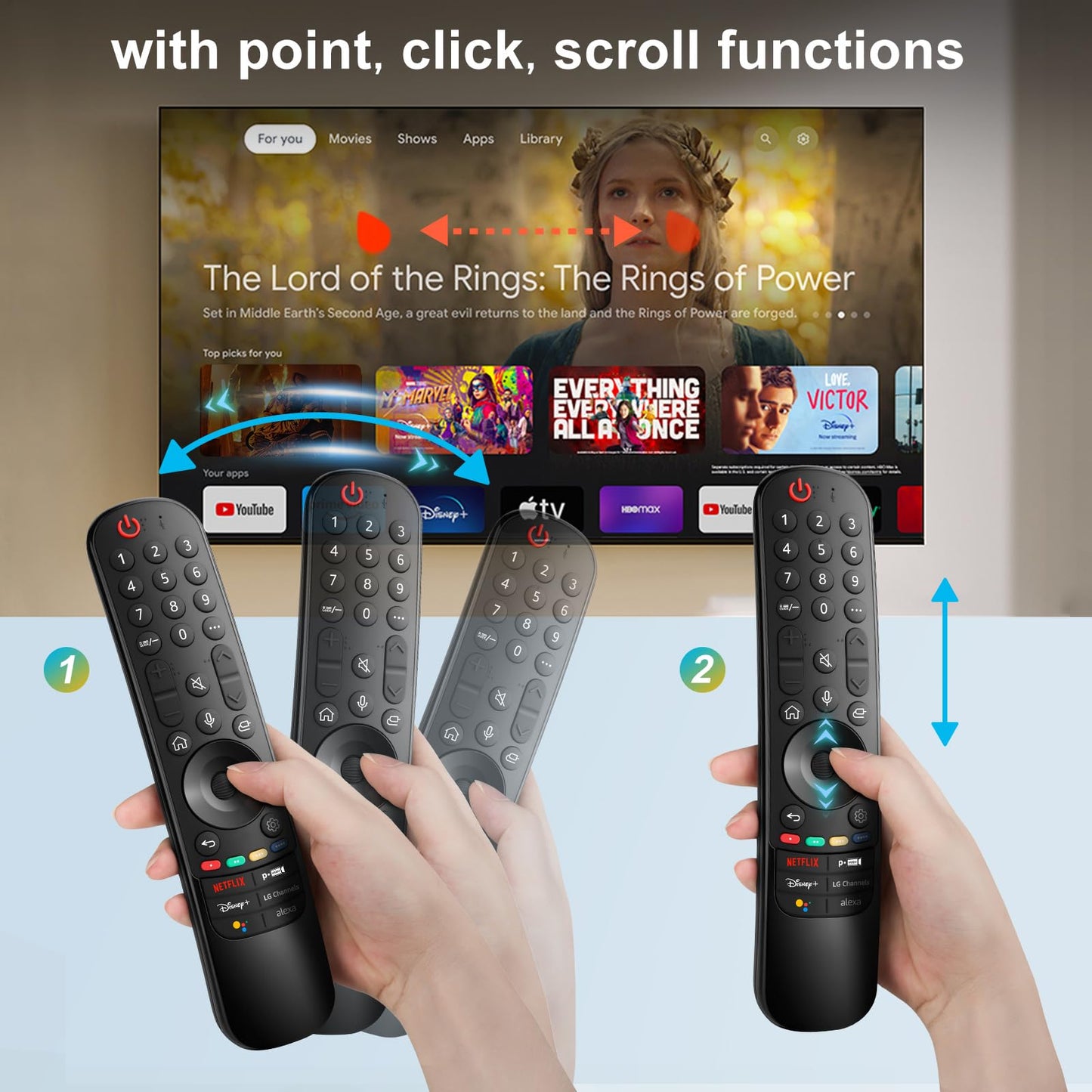 Voice Remote Replacement for TCL Android Smart TVs,RC813 with Google Voice Function
