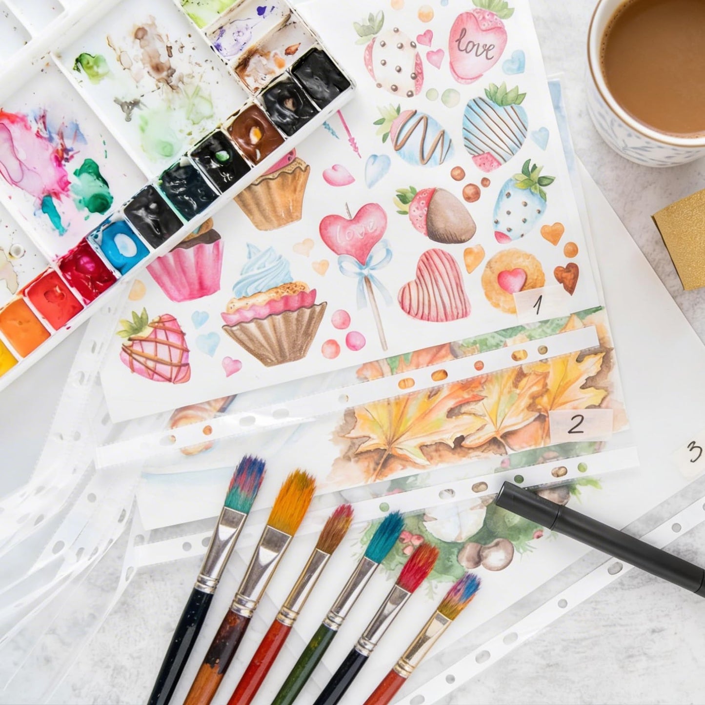 Anscher 30 Pack Heavyweight Cotton Watercolor Cards with Envelopes, 4 x 6 Inch Premium Blank Cards and Envelopes, Perfect for Painting or Card Making, Ideal for Christmas and Birthday Gifts