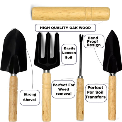 scuddles Gardening Tools for Women Stainless Steel Gardening Tools - Gardening Kit Garden Tools for Women Includes Shovel Trowel Fork Rake Gardening Gloves Perfect Gardening Gifts