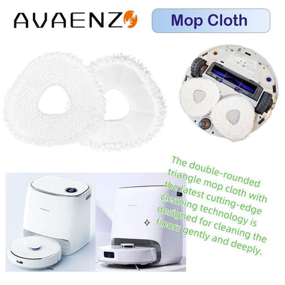 Avaenzo Replacement Mop Pads Compatible with Narwal Freo Pro X Ultra Narwal Freo Z Ultra Z10 T10 J3 J4 J5 R10 Microfiber Resuable Mop Cloth Robot Vacuum Cleaner Accessories