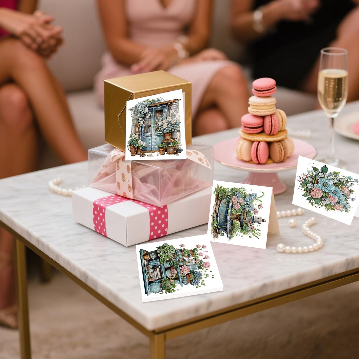 JZHYOAN 6pcs Diamond Art Blessing Greeting Card Set Happy Birthday Diamond Painting Greeting Cards with Envelope DIY House Folding Greeting Card for Birthday Friends Holiday Gift