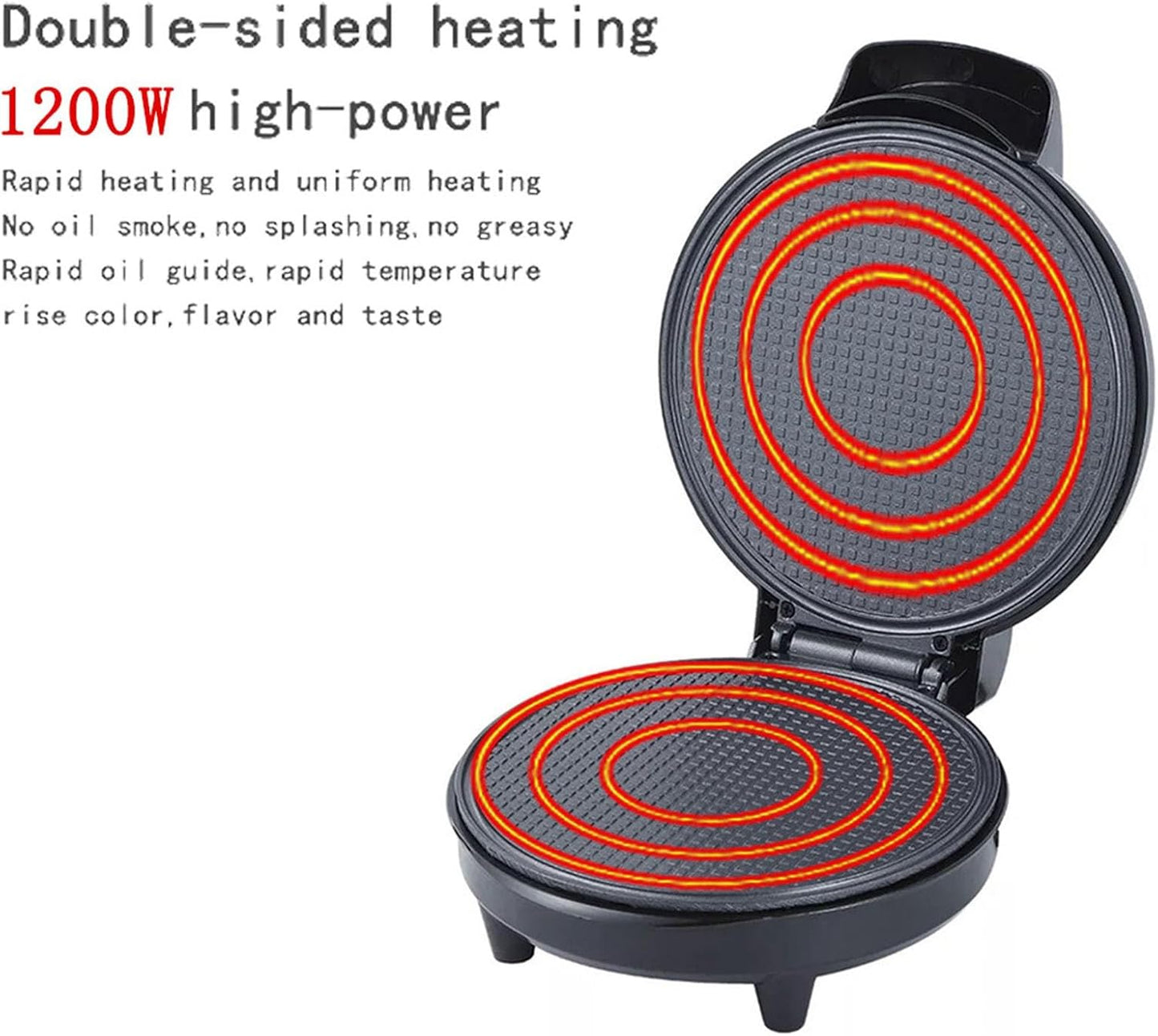 Yosoo 1200W Nonstick Waffle Cone and Bowl Maker, DIY Home Kitchen, Temperature Control, Easy Maintenance
