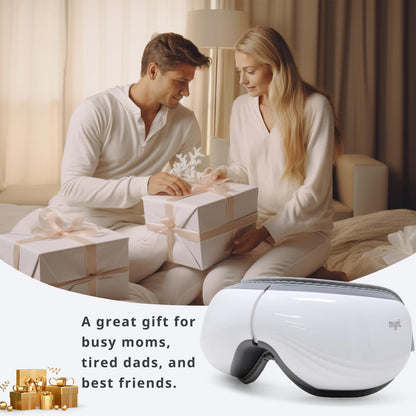 Mynt 5-Mode Eye Massager with Heat and Bluetooth Capability for Dry Eyes Relief, Folding Heated Eye Massager, Eye Massage with Voice Announcement, Heated Eye Mask Massager, Mothers and Father Day gift