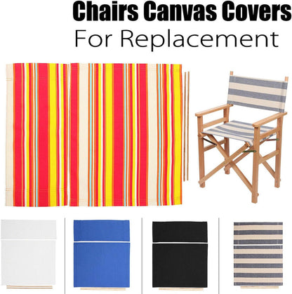 Cansybil 21.2" 16.1" 0.39" Director Chair Replacement Polyester Fabric Seat Cover Foldable Directors Chair Cover Kit