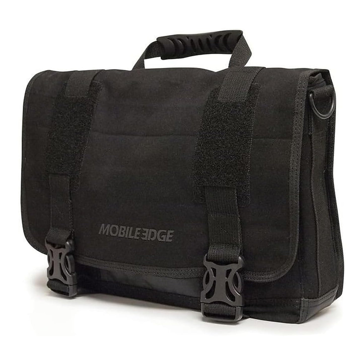 Mobile Edge ECO-Friendly Laptop Messenger Bag for Men and Women, for 14.1" PC and Compatible with MacBook 15", Cotton Canvas, Black