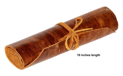 Proportional Divider Set of 5, Full Brass dividers with Executive Handmade Leather Roll Tools Bag, Single Handed 8" Brass Navigation Dividers Compass Set for Maritime, Naval, Geometry and Drafting.