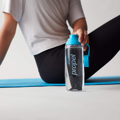 Propel 20oz Reusable Bottle, BPA Free, Impact Resistant, On-The-Go Strap, Dishwasher Safe, White
