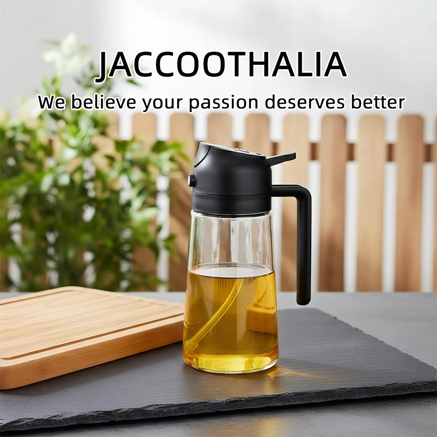 16oz/470ml 2 1 Oil Sprayer for Cooking, in Oil Dispenser for Kitchen, Olive Oil Sprayer, Food Grade Glass Bottle