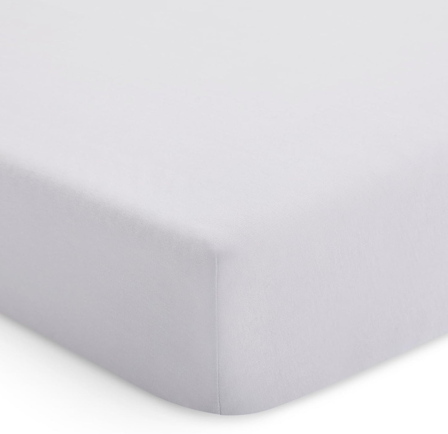 1 Evolur Piece Rock Grey Full Crib Solid Fitted Sheet, Fitted Crib Sheet for Standard Crib and Toddler Mattress, Soft