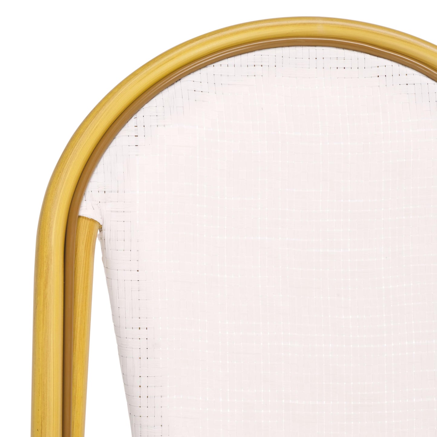SAFAVIEH Outdoor Collection Lydia White Bistro Chair Set of 2 (Fully Assembled)