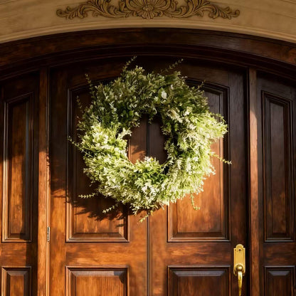 NIOPELO 24'' Eucalyptus Wreath for Front Door - Artificial All Season Wreath for Wedding Farmhouse Porch Wall Room Home Decor