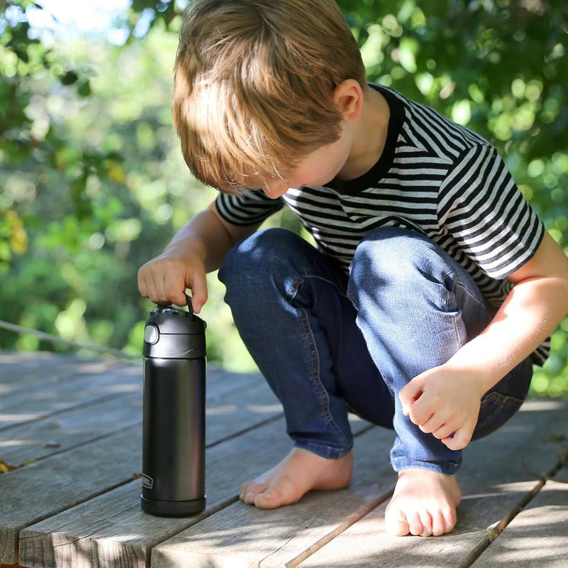 THERMOS FUNTAINER 16 Ounce Stainless Steel Bottle, Purple