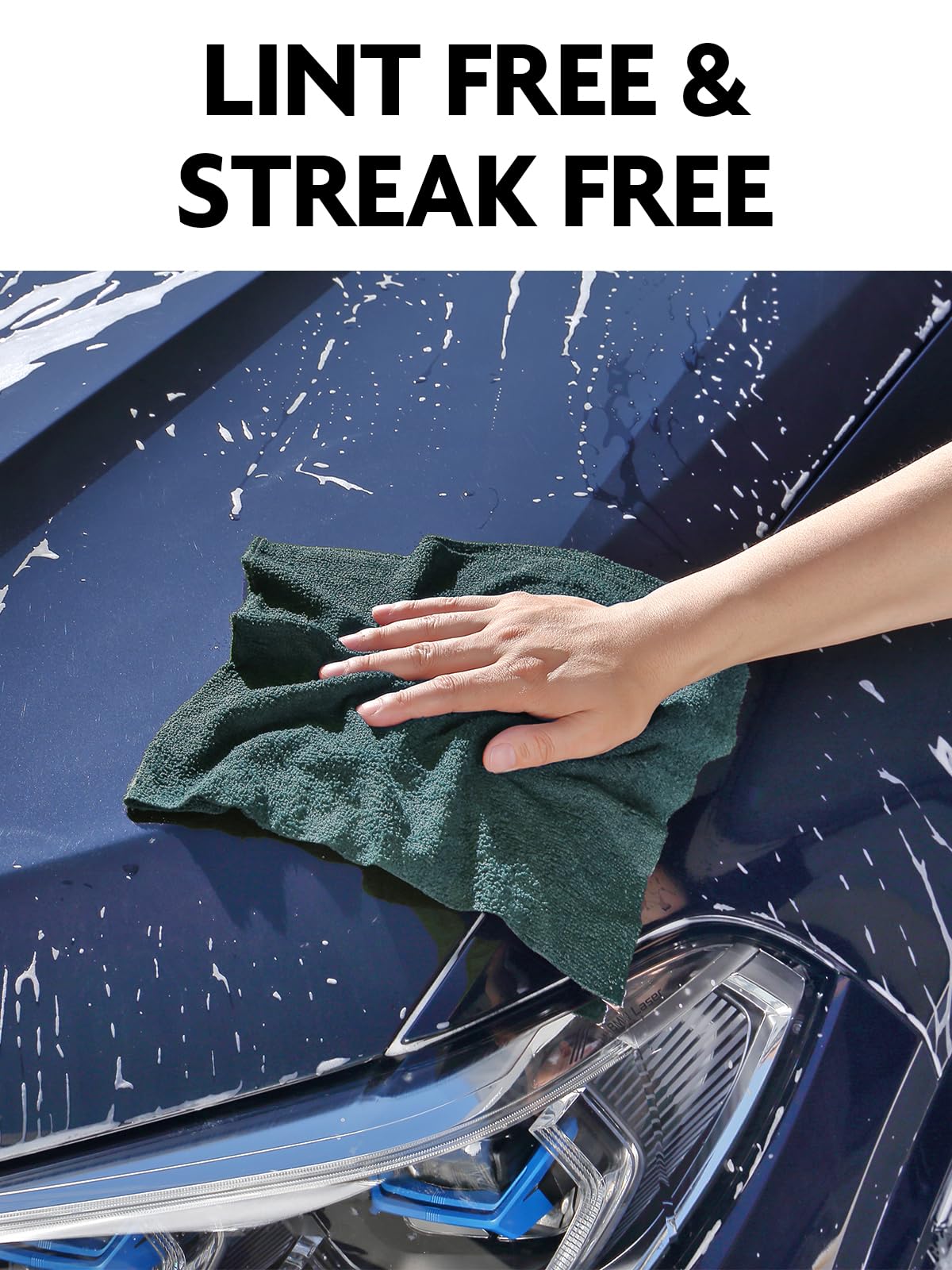 Fantasticlean Microfiber Cleaning Cloth Roll -150 Pack, Tear Away Microfiber Towels, 12" x 12", Reusable, Washable, Ultra Absorbent Dishcloth for Home Supplies, Car, Pet, Kitchen (2 Rolls of Grey)