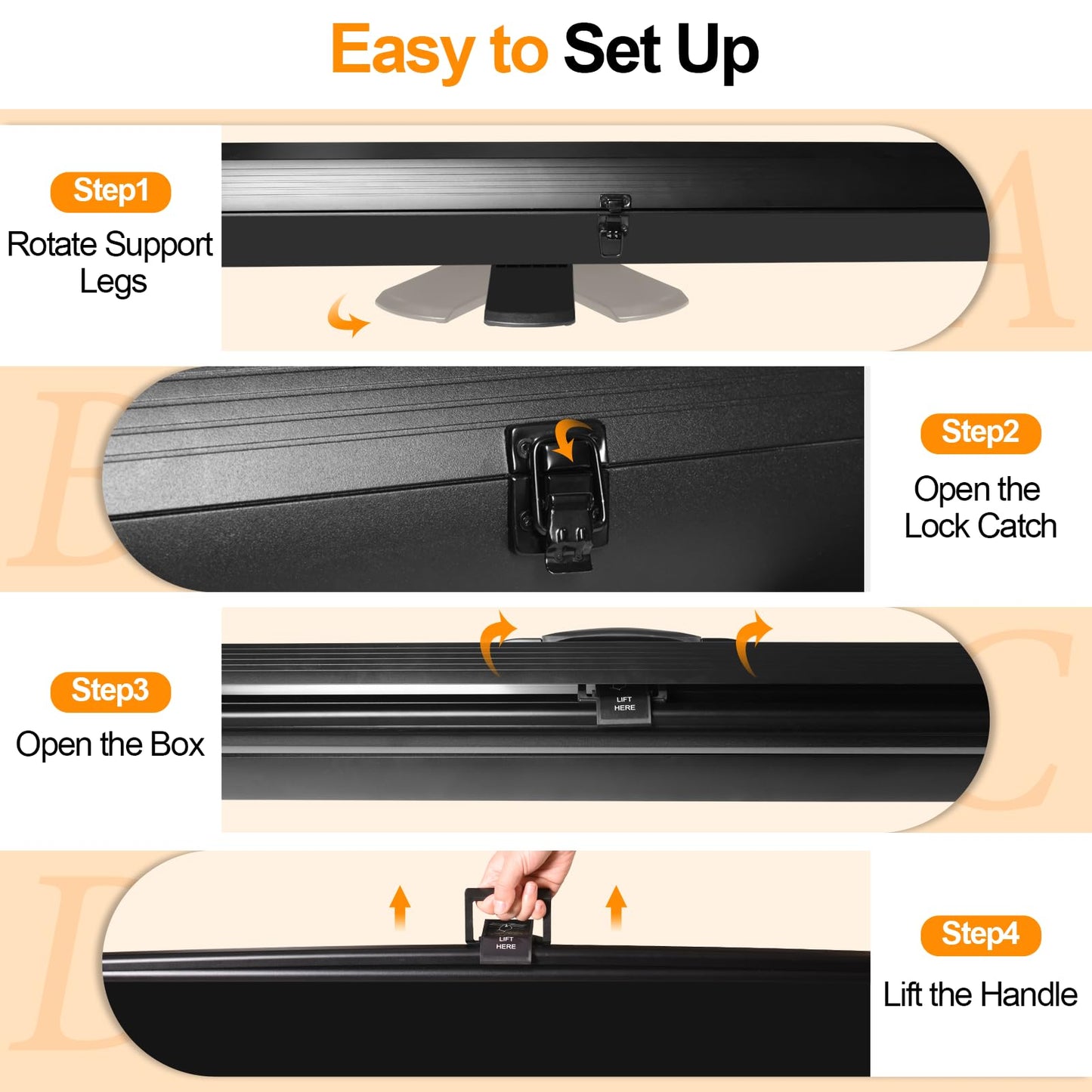 FUDESY 78.7 x 90in Large Collapsible Black Backdrop Screen Portable Retractable Panel Wrinkle-Resistant Pop Up Photo Background with Stand for Streaming, Video Conference, Photographic Studio