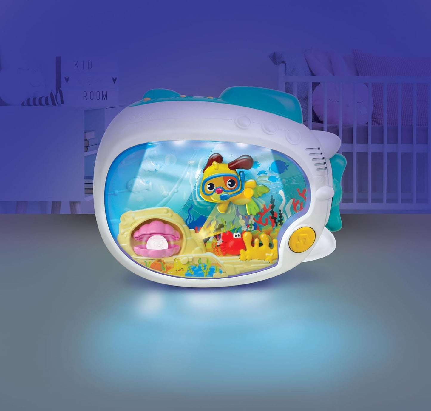 Winfun 3-in-1 Soothing Seas Nightlight - Musical Projector with Soft Glow & Calming Lullabies for Babies
