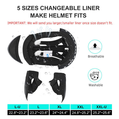 Bluetooth Motorcycle Helmet FreedConn BM12 DOT Full Face Bluetooth Helmets Motorcycle Dual Visor Helmet with Integrated Intercom System/ 2~3 Riders Pair/ 500M/ FM/ MP3/ Voice Dial (Multi-Color, XXL)