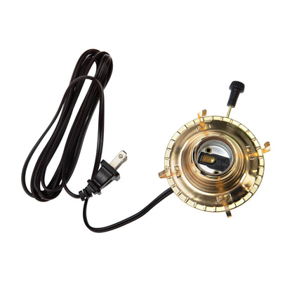Creative Hobbies® M999EM Mason Jar Electric Oil Lamp Burner DIY Conversion Kit, Pre-Wired and Ready To Use