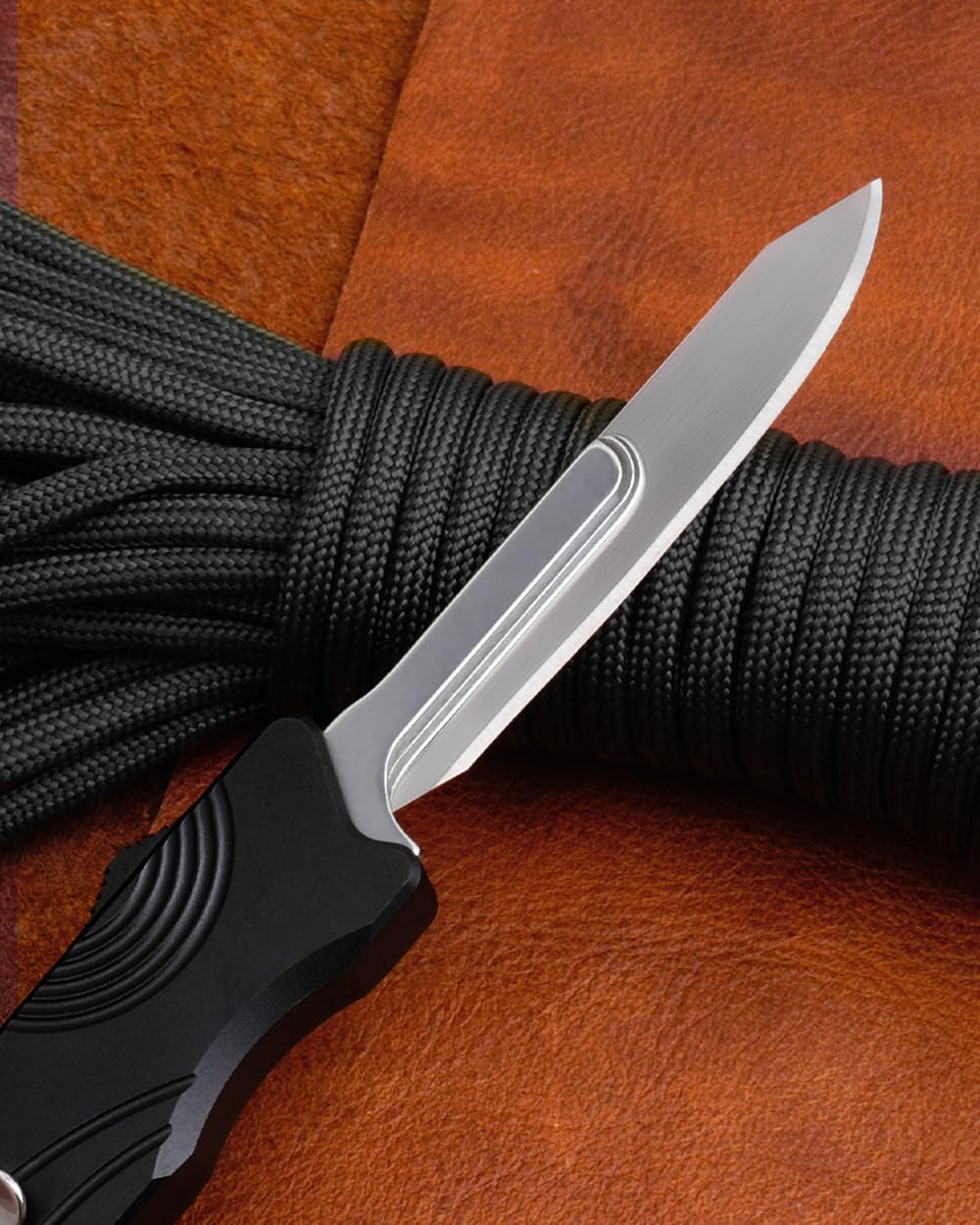 Ainhue AR385 Small Retractable Box Cutter EDC Pocket Scalpel Knife with 20pcs Carbon Steel Blades, Aluminum Alloy Handle, Precision Craft DIY Tool for Office Home Arts