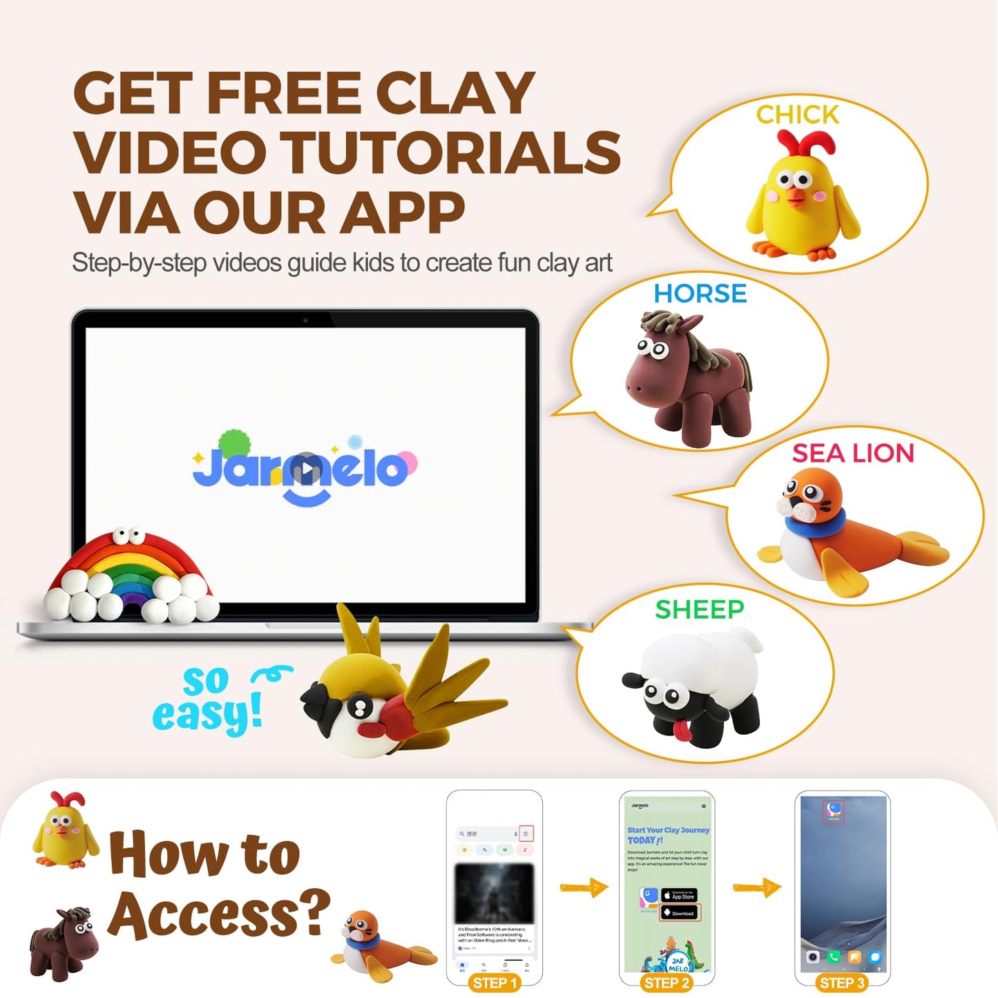 Air Dry Clay for Kids, Modeling Clay Kit with Storage Box & Sculpting Tools, Magic Molding Clay for Boys & Girls Crafts Gift, Age 6-12 Year Olds