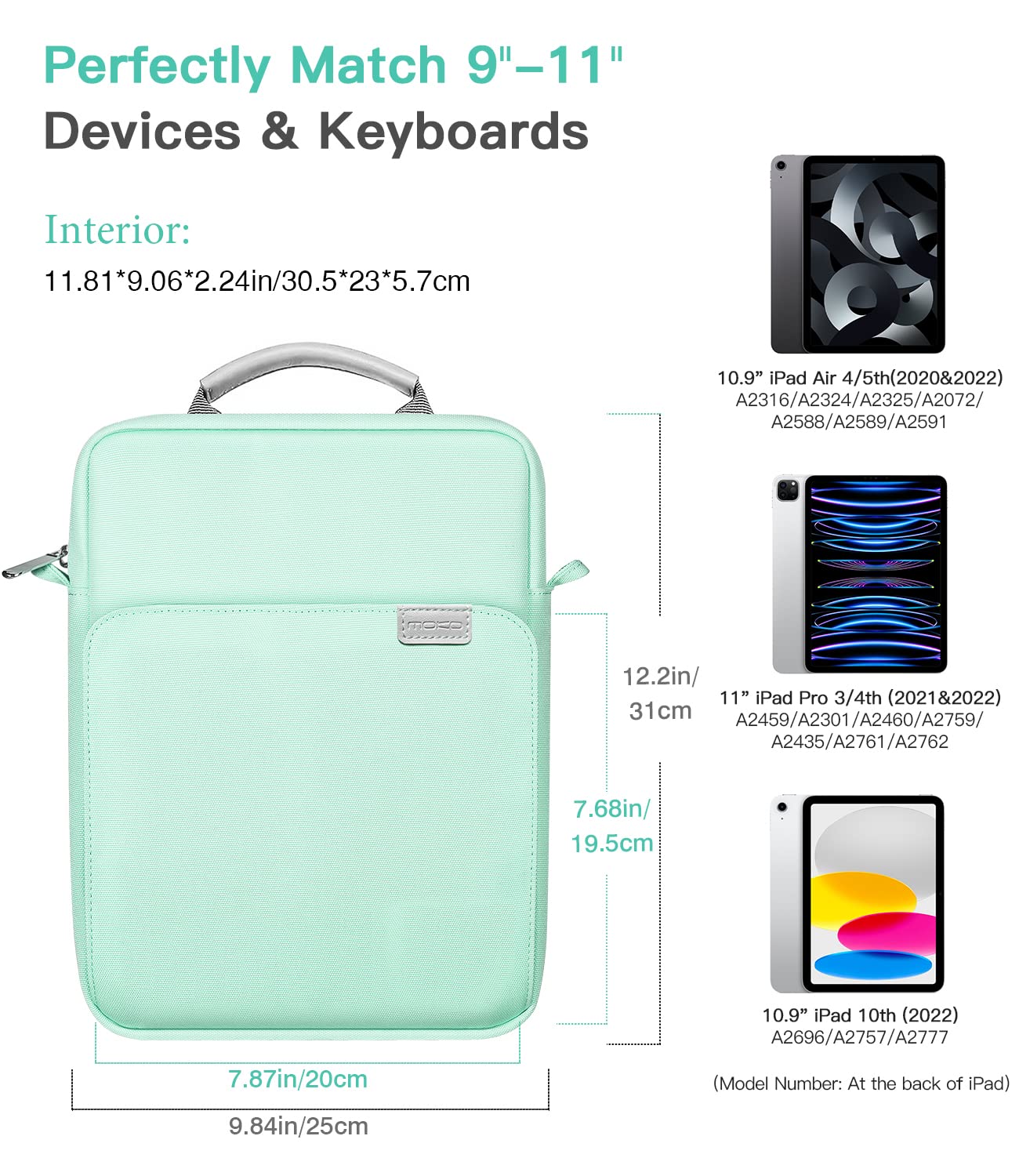 MoKo 15 Inch Laptop Sleeve Bag Fits MacBook Air 15" M2 2023, MacBook Pro 14" M2 2023, Galaxy Tab S9 Utra 14.6" 2023, Handle Carrying Case with Shoulder Strap, Indigo