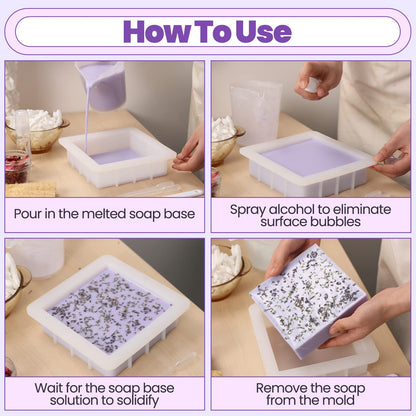 BOOWAN NICOLE Loaf Soap Molds (B0264)