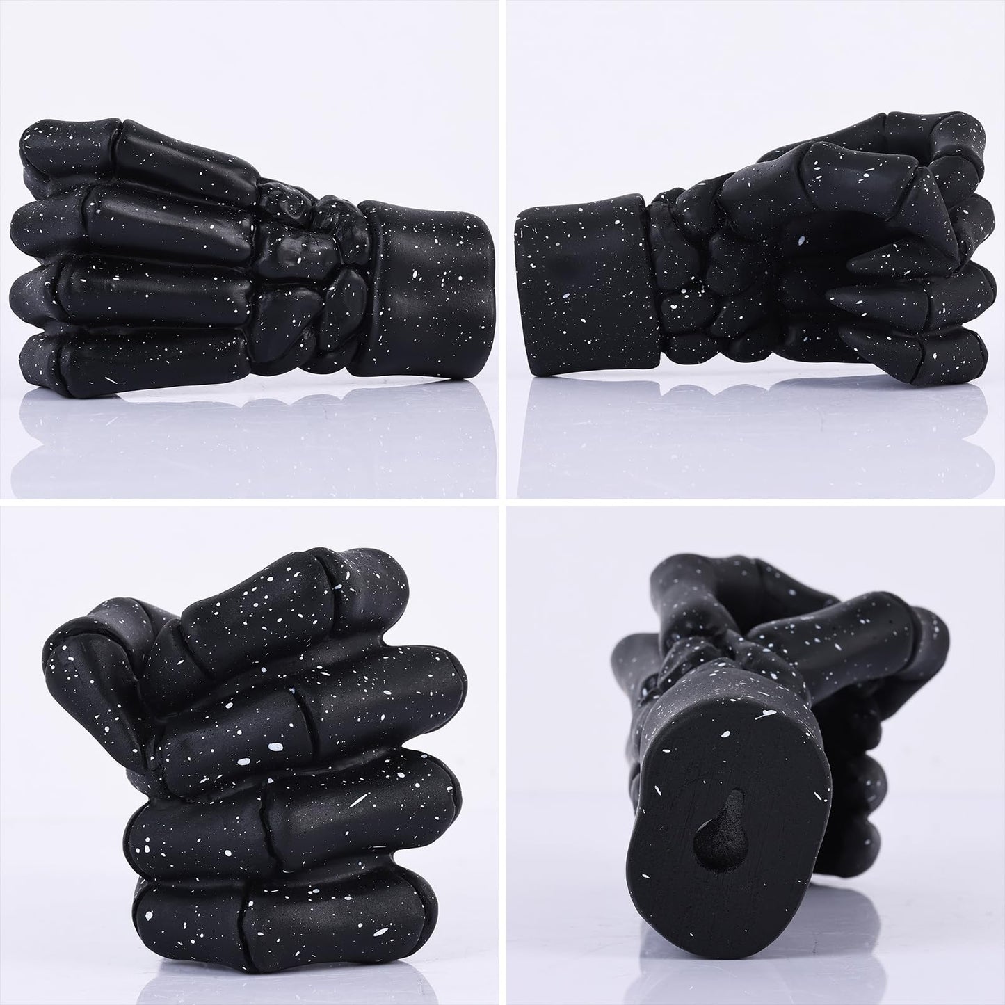 Halloween Wall Sculpture, Wall Mounted Creepy Skeleton Hands, Life-Sized Horror Skeleton Hands Decorations, Gothic Hanging Art Sculpture, Unique Wall Vase, Home Decor (Black)