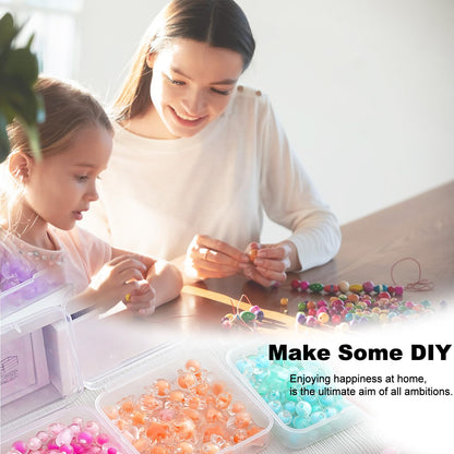 DILIBRA Bead Organizer Box, 138Pcs Small Bead Organizers and Storage Plastic Cases, Mini Clear Storage Containers Boxes with Hinged Lid for Diamond Painting Accessories Seed Jewelry DIY Craft