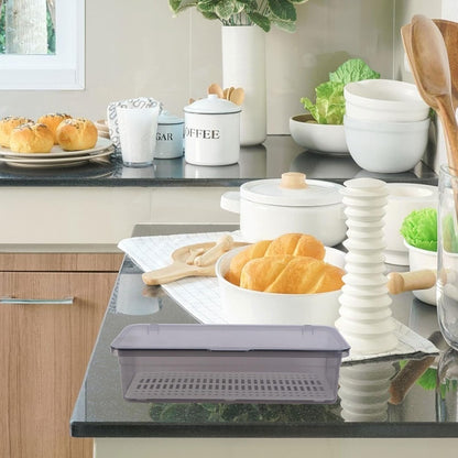 PRETYZOOM Box Storage Container - Grilling Utensils Holder with Lid for Chopsticks and Spatula Storage