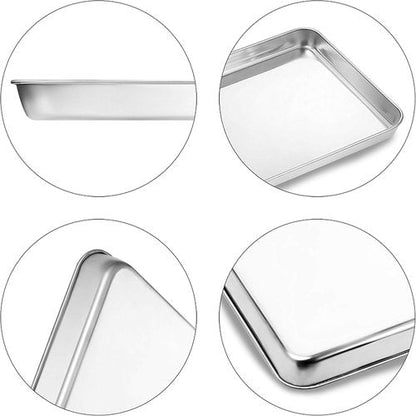 Bastwe Baking Sheet and Cooling Rack Set - Professional 24" x 16" Bakeware | Healthy, Nontoxic, Rustproof