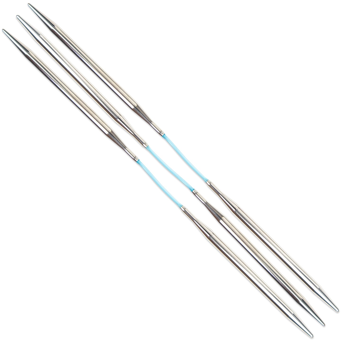 skacel by addi Flexiflips Basic Double Pointed Knitting Needles, 8 Inch (20 cm) Plated Brass Tips with Flexible Nylon Cord, 2.75 mm