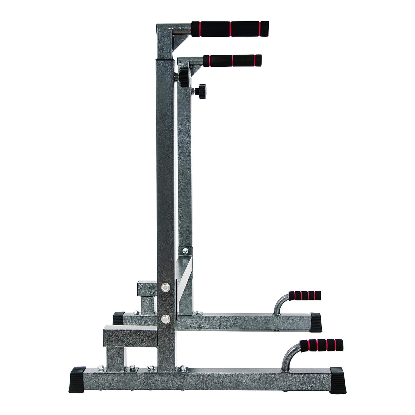 BalanceFrom Steel Frame Dip Station with Adjustable Height, 500 Pound Weight Capacity – Upper Body Workout Home Gym Equipment for Triceps, Push & Pull Ups, Leg Raises, and Bench Press