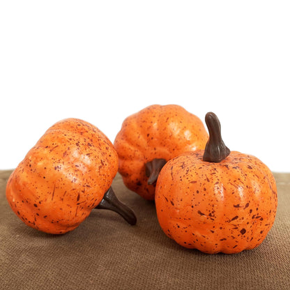 48pcs Pumpkins Fall Decorations Set Includes Artificial Fake Pumpkins Acorns Pinecones and Maple Leaves Foam Pumpkins Vase Filler for Thanksgiving Halloween Home Harvest Tables Centerpiece Decor