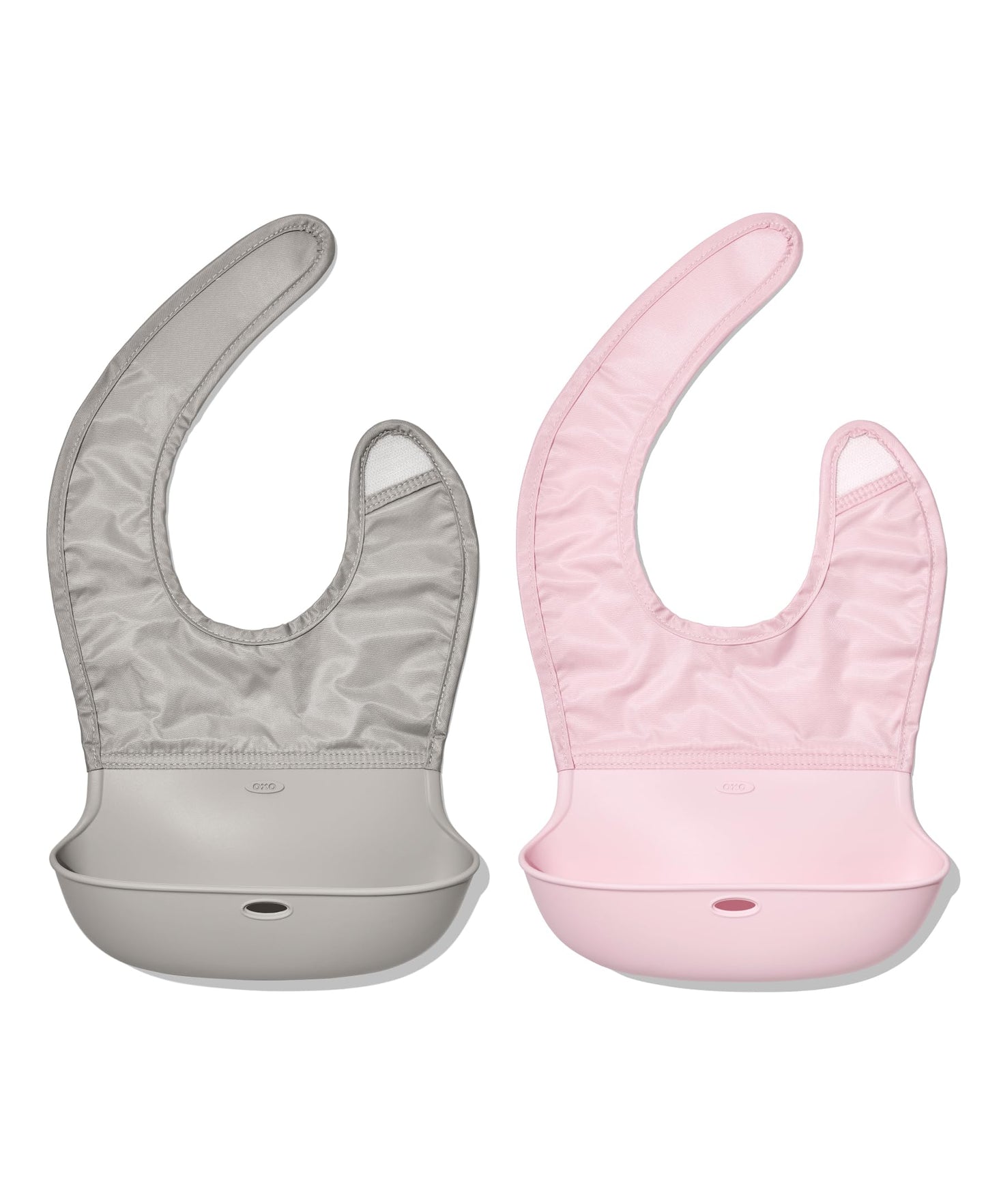 OXO Tot Roll-Up Bib - 2 Pack - Drizzle and Blossom