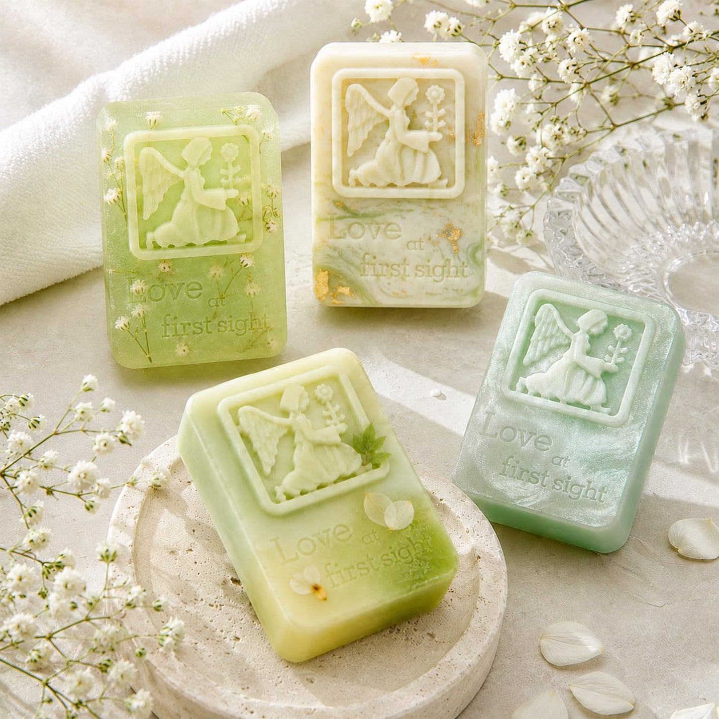 2 Pack Angel Silicone Soap Mold Rectangle Soap Making Mold Embossed Angel Silicone Mold Angel Girl Mold Rectangle Handmade Soap Mold for Soap Candle Lotion Bath Bombs Resin Wax Cake Chocolate Candy