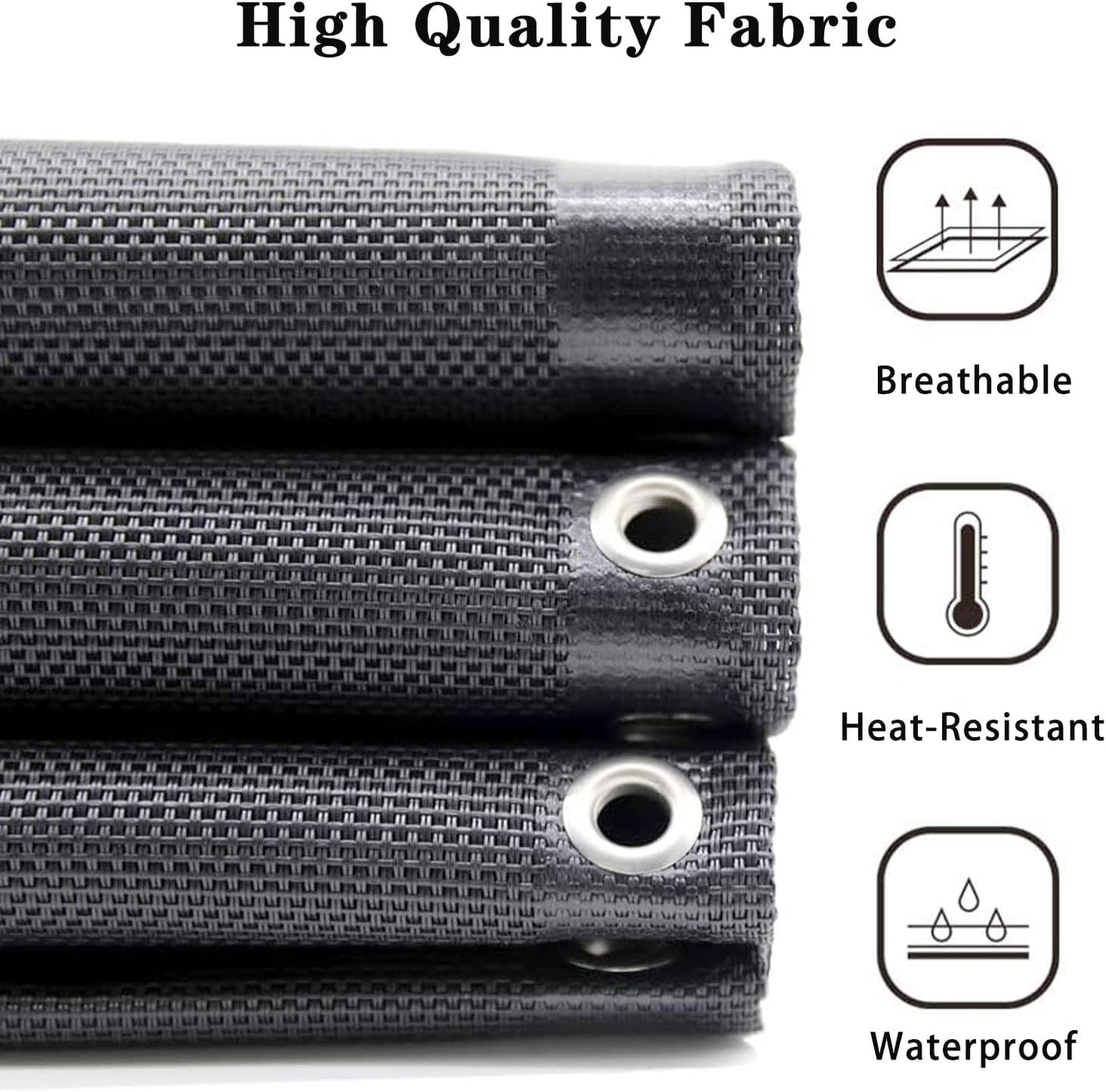 21 Inch Zero Gravity Chair Replacement Fabric with Bungee Cord Kit, Wide Repair Cloth with Replacement Cord