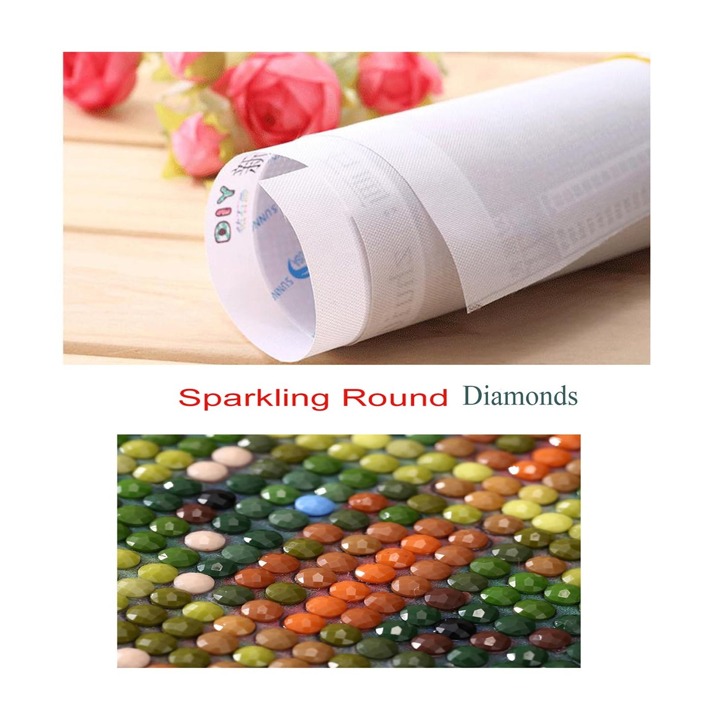 BOHADIY DIY 5D Diamond Painting Kits for Adults Diamond Art Large Size Tree of Life Abstract Tree Landscape Full Drill Crystal Rhinestone Embroidery Craft Kits for Home Wall Decor, 27.5X15.7 Inch