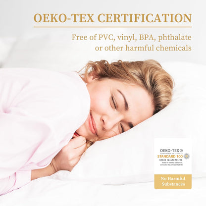 8-21 Inches Cal King Quilted Fitted Waterproof Mattress Pad, Breathable Premium Soft Filling Mattress Protector, Deep