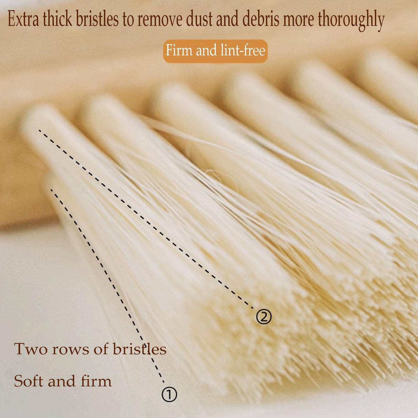 BSMstone Mini Broom and Dustpan Set Small Metal Dustpan and Brush Set Hand Whisk Broom for Home Office Desktop Sofa Pet Care Household Cleaning (sisal Hemp bristles, White)