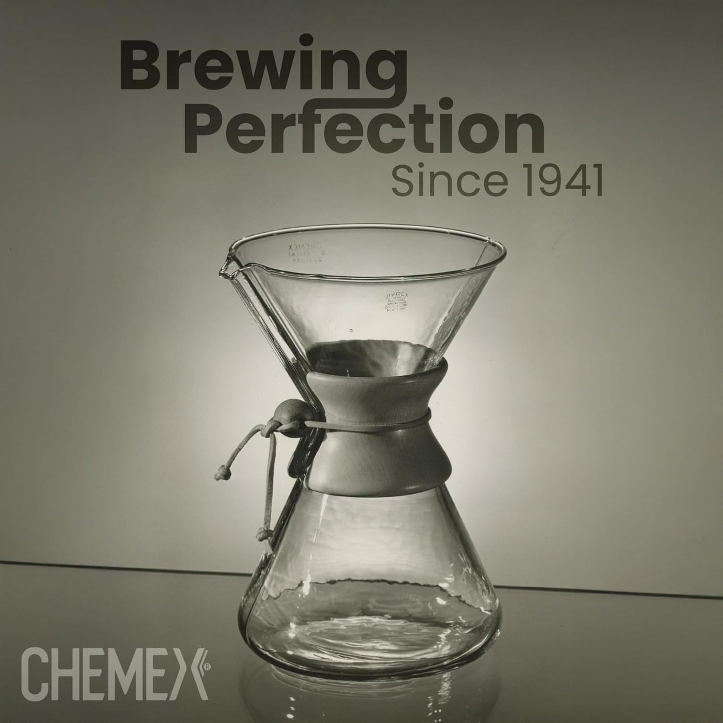3-Cup Packaging Chemex Pour-Over Glass Coffeemaker - Glass Handle Series - - Exclusive