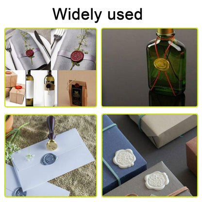 Wax Seal Beads Kit, Ioggtser Sealing Beads Set with 400PCS Gold Wax Seal Beads, Melting Warmer, Melting Spoon,4 PCS Candles, for Wedding Envelope