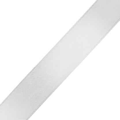Mandala Crafts Silver Satin Ribbon for Crafts - 50 Yards 1 1/2 Inch Wide Fabric Ribbons for Gift Wrapping, Flower Bouquets, and Wedding Party Décor