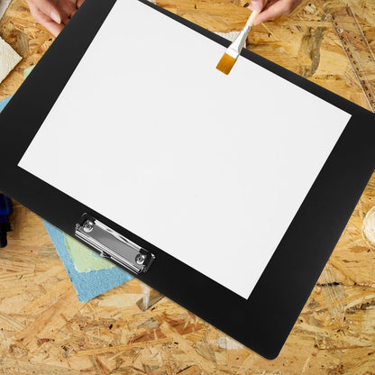 STOBOK A3 Horizontal Clipboard 17.24X12.59In Plastic Clip Board for Drawing Writing and Office Use Landscape Clip Pad for Artists Students and Professionals