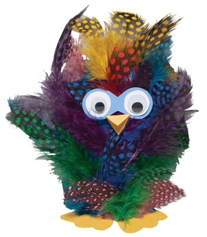 Creativity Street Rainbow Guinea Hen Feather Superpack 3-4 in, Assorted Color, Pack of 640